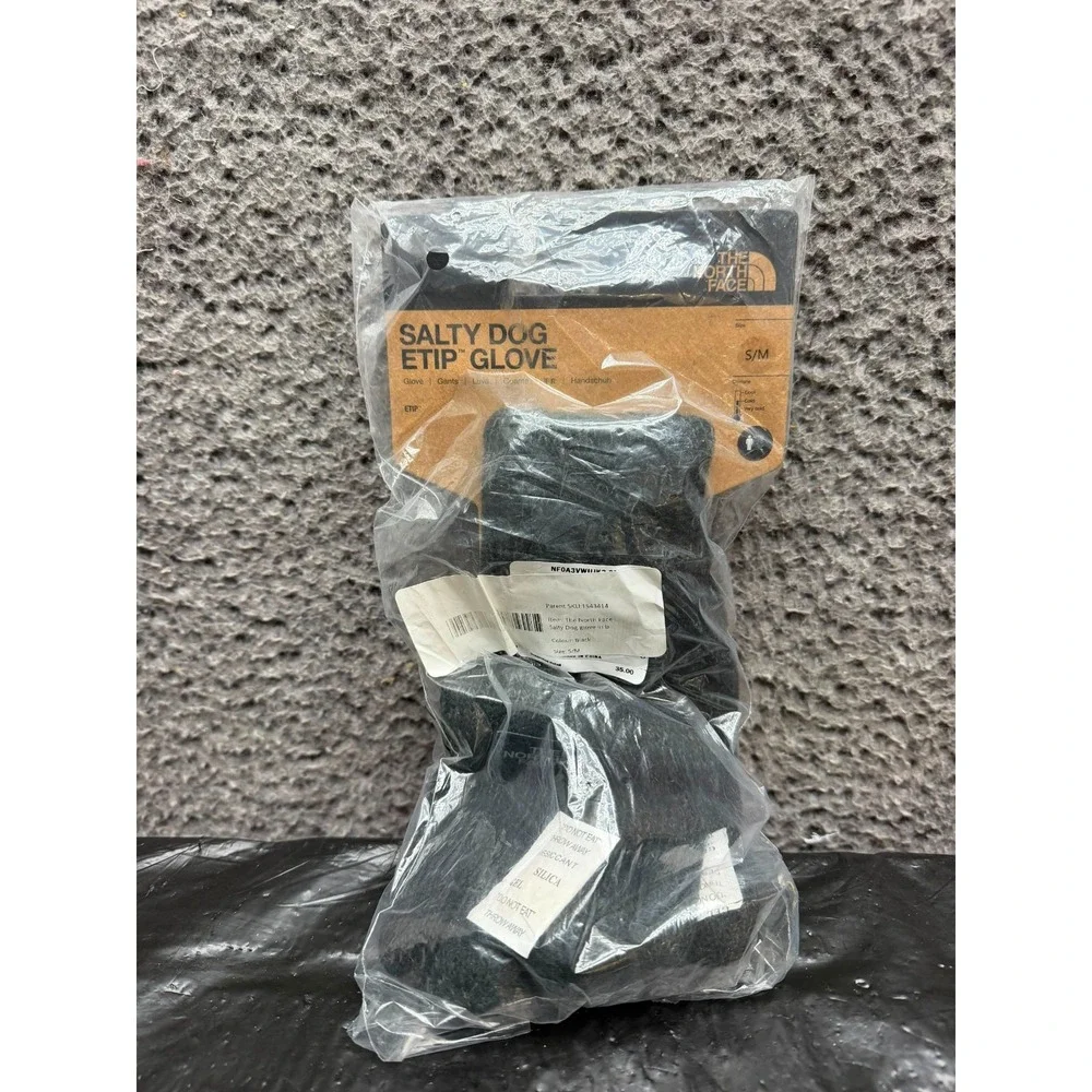 The North Face Salty Dog Acrylic Etip Gloves Black Unisex Size S/M New